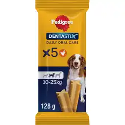 Jumbo Pedigree Dentastix Medium Kauwstaaf - Gebitsverzorgende Hondensnack - 5 Stuks aanbieding
