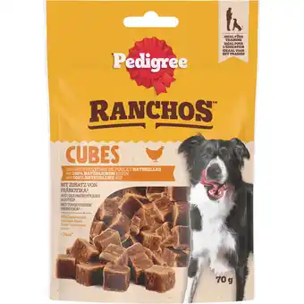 Jumbo Pedigree Ranchos Cubes met 100% Natuurlijke Kip 70 g aanbieding