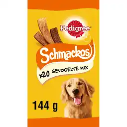 Jumbo Pedigree Schmackos hondensnacks gevogelte 20 Stuks aanbieding