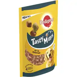 Jumbo Pedigree Tasty Mini's hondensnacks kip & eend 130 g aanbieding