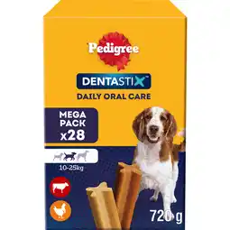 Jumbo Pedigree Dentastix Medium Kauwstaaf - Gebitsverzorgende Hondensnack - 28 Stuks aanbieding
