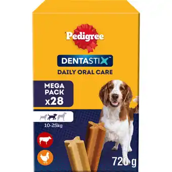 Jumbo Pedigree Dentastix Medium Kauwstaaf - Gebitsverzorgende Hondensnack - 28 Stuks aanbieding