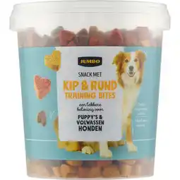 Jumbo Jumbo Snack met Kip & Rund Training Bites 500 g aanbieding