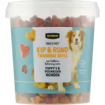 Jumbo Jumbo Snack met Kip & Rund Training Bites 500 g aanbieding