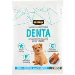Jumbo Jumbo Aanvullend Dierenvoeder Denta Small Dental Kauwsticks 7 Stuks 110 g aanbieding