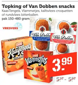 Coop Topking of Van Dobben snacks aanbieding