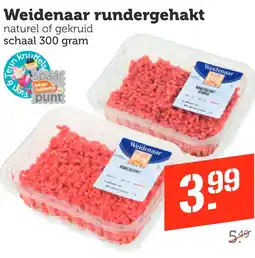 Coop Weidenaar rundergehakt aanbieding