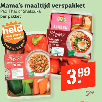 Coop Mama's maaltijd verspakket aanbieding