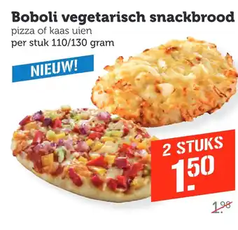 Coop Boboli vegetarisch snackbrood aanbieding