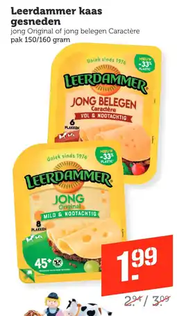 Coop Leerdammer kaas gesneden aanbieding