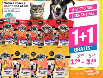 Coop Voskes snacks voor hond of kat aanbieding