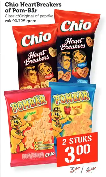 Coop Chio HeartBreakers of Pom-Bär aanbieding
