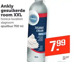 Coop Ankly gesuikerde room XXL aanbieding