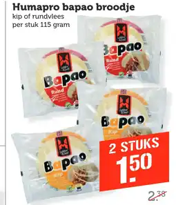 Coop Humapro bapao broodje aanbieding