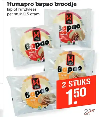 Coop Humapro bapao broodje aanbieding