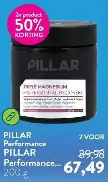 Holland & Barrett PILLAR Performance Triple Magnesium Professional Recovery Poeder Bessensmaak aanbieding