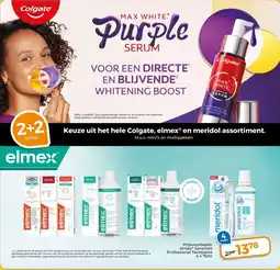 Trekpleister Keuze uit het hele Colgate, elmexⓇ en meridol assortiment. aanbieding