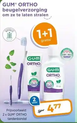 Trekpleister GUM ORTHO beugelverzorging om ze te laten stralen aanbieding