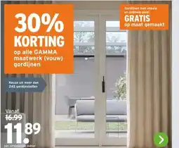 GAMMA op alle GAMMA maatwerk vouw gordijnen aanbieding