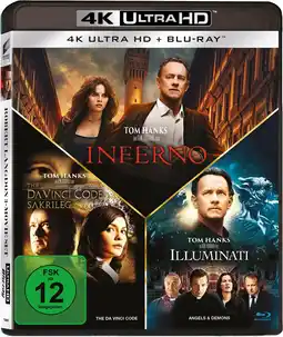 Amazon Illuminati / Inferno / The Da Vinci Code (3 4K Ultra HD s + 3 Blu-rays) aanbieding