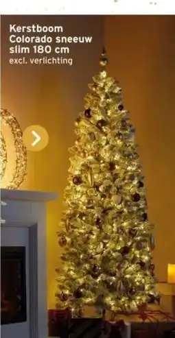 GAMMA Kerstboom Colorado sneeuw slim aanbieding