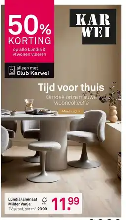 Karwei Lundia laminaat Milder Vanja aanbieding