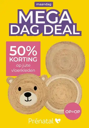 Prenatal jute vloerkleden aanbieding