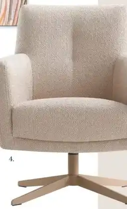 IN.HOUSE Fauteuil Merendy lage rug beige aanbieding