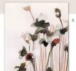 IN.HOUSE Wanddecoratie Pastel flowers 2 ecru aanbieding