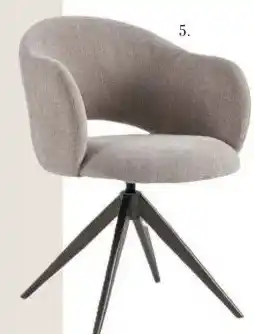 IN.HOUSE Eetkamerstoel Antino beige metaal zwart aanbieding