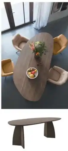 IN.HOUSE Eettafel Taranto kiezel eikenhout 250x115cm aanbieding
