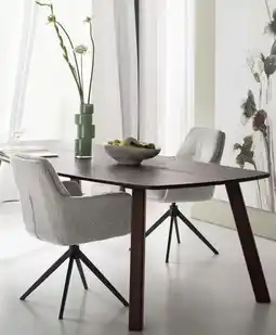 IN.HOUSE Eettafel Tabiro Deens ovaal bruin 240x100cm aanbieding