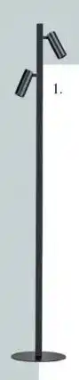 IN.HOUSE Vloerlamp Miria zwart aanbieding
