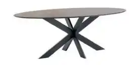 IN.HOUSE Eettafel Canarias ovaal bruin 220x120cm aanbieding