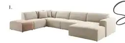 IN.HOUSE Elementenbank links Lagonia beige aanbieding