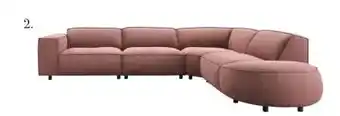 IN.HOUSE Elementenbank links Marcina roze aanbieding