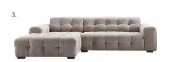 IN.HOUSE Elementenbank links Piastri taupe aanbieding