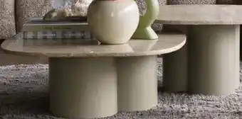 IN.HOUSE Salontafelset Quaranta marmer beige aanbieding