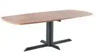 IN.HOUSE Eettafel Meberia Deens ovaal walnoot 200x100cm aanbieding