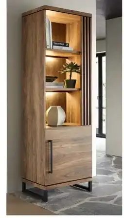 IN.HOUSE Wandkast Gianta houtstructuur sheesham decor aanbieding