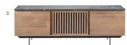 IN.HOUSE TV-meubel Sirione HPL zebra marmer old teak aanbieding