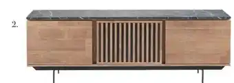 IN.HOUSE TV-meubel Sirione HPL zebra marmer old teak aanbieding