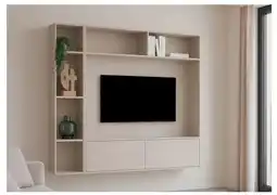 IN.HOUSE TV-kastenwand Arinta lichtgrijs aanbieding
