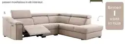 IN.HOUSE Hoekbank rechts met relax Celino bruin aanbieding