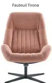 IN.HOUSE Draaifauteuil Tirona roze aanbieding
