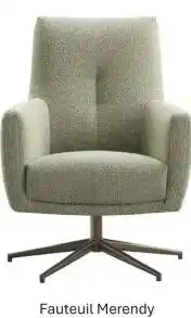IN.HOUSE Fauteuil Merendy hoge rug groen aanbieding