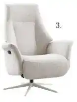 IN.HOUSE Relaxfauteuil Hessa L beige aanbieding