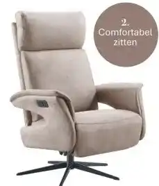 IN.HOUSE Relaxfauteuil Heranti M grijs microleder aanbieding