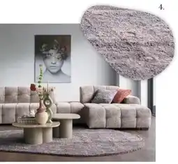 IN.HOUSE Vloerkleed Gentilia beige pebble 240x340cm aanbieding