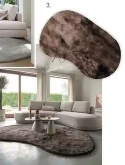 IN.HOUSE Vloerkleed Luxury bruin organisch 240x340cm aanbieding